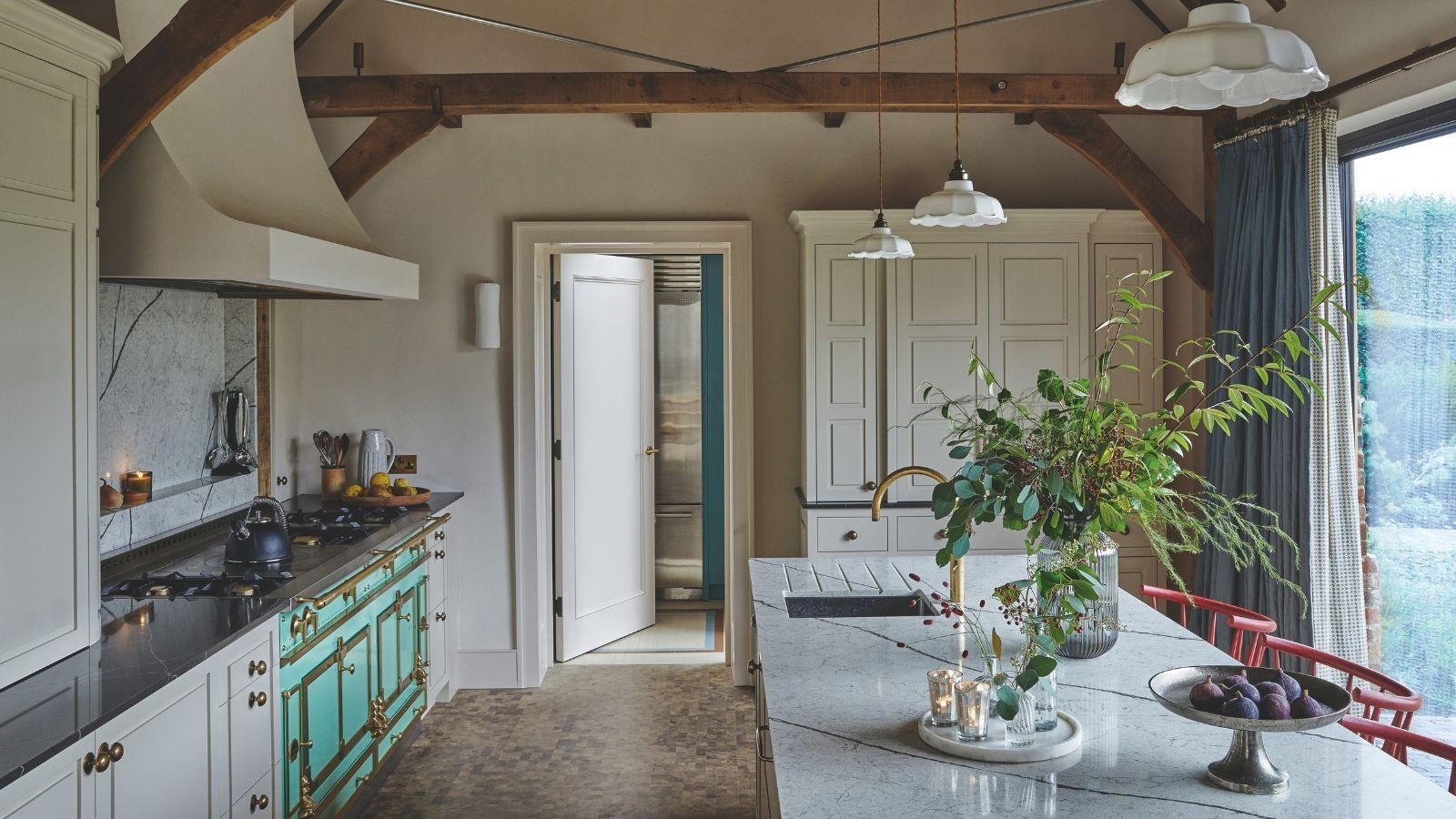 Refresh a Rental Kitchen with an Added Green Focal Point