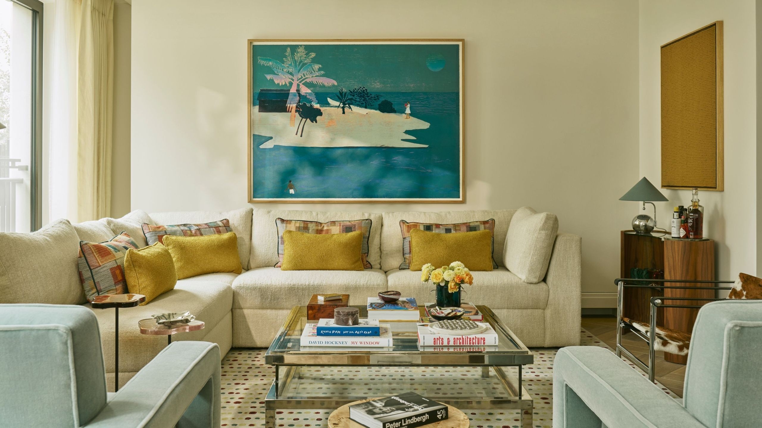 Coordinate an Open Apartment Through Furniture and Color