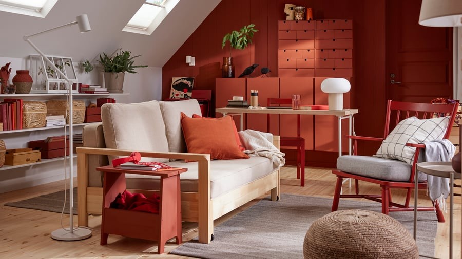 Give a Family Room a Quiet Seat beside Shared Activities