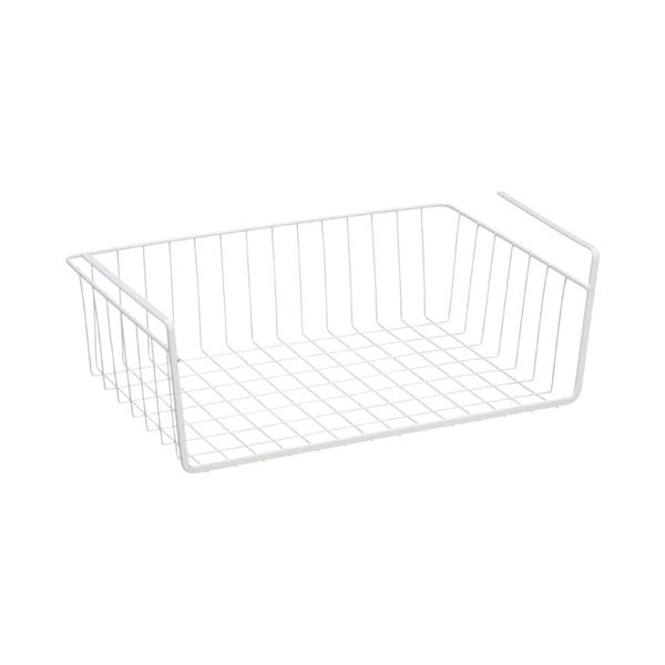 An under-shelf basket in the source shopping selection illustrates one way to use spare shelf height.