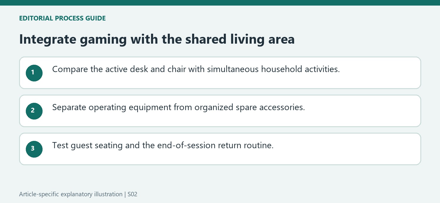 Integrate gaming with the shared living area