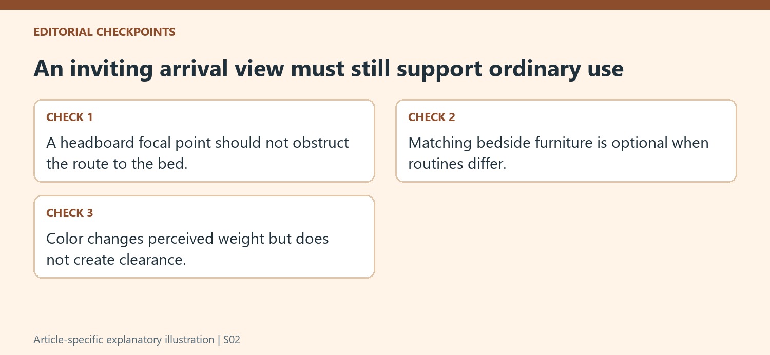 An inviting arrival view must still support ordinary use
