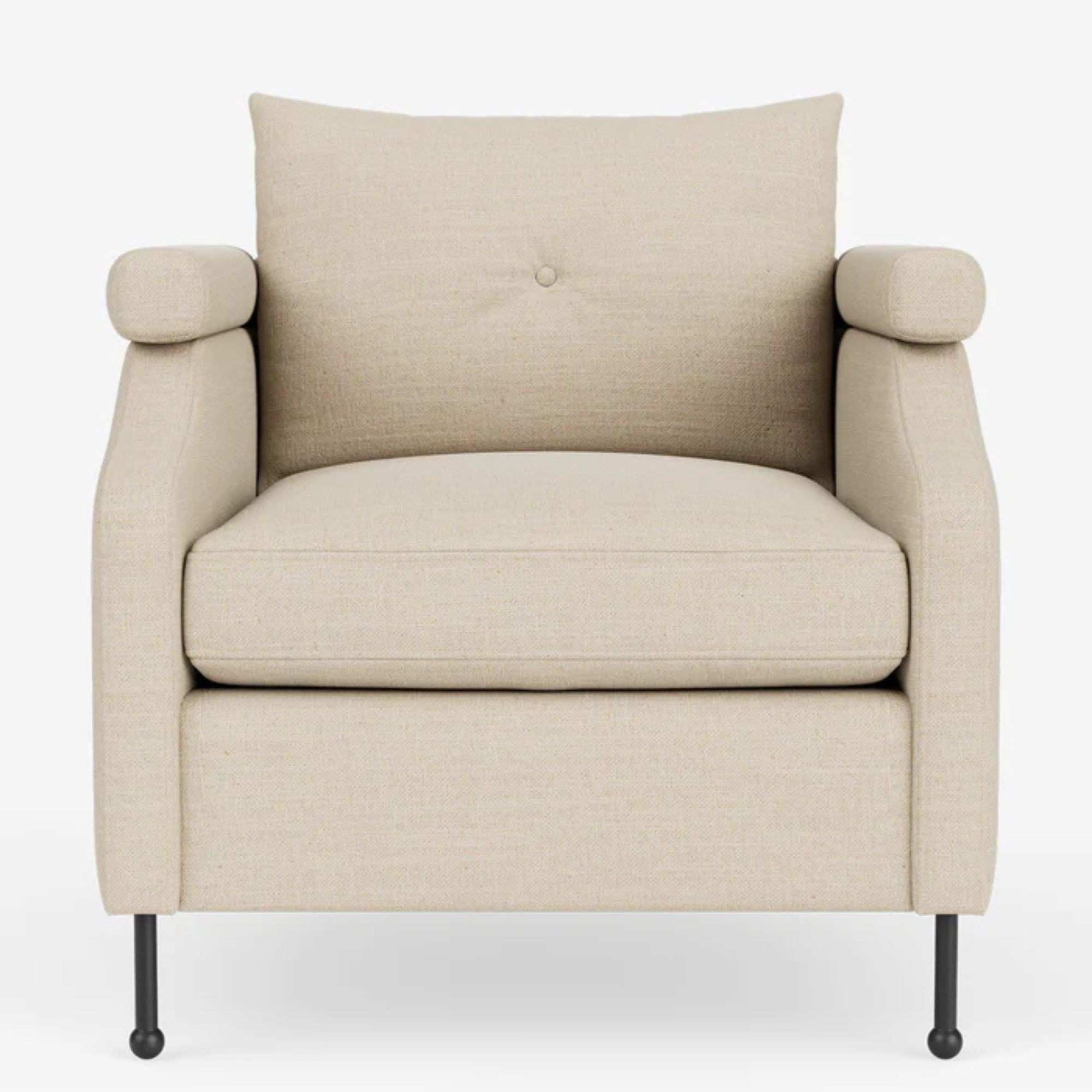 The Clegg Lounge Chair in the reference shopping edit illustrates the lighter supporting-seat role.